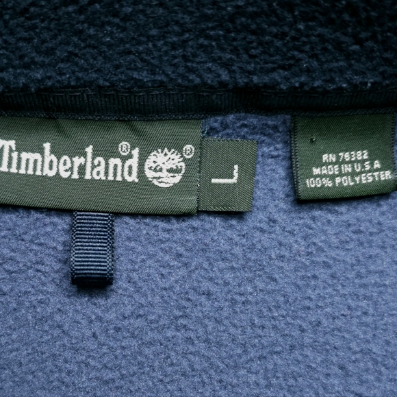 *** SOLD *** Vintage Timberland Marine Blue Full Zip Fleece Jacket - Picture 9 of 13